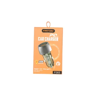 شارژر فندکی PD و فست دو پورت FirstYou مدل F065 30W - نقره ای