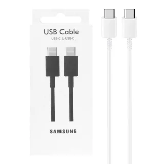 کابل شارژ فست SAMSUNG Type-C to Type-C مدل S21 6A - سفید - RYL
