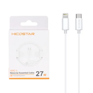 کابل شارژ فست و Hicostar Type-C to Lightning PD مدل 120C-L 27W - سفید