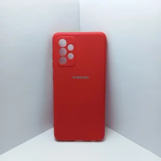 قاب سیلیکونی High-Copy لوگودار Samsung A72 - قرمز