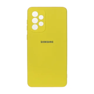 قاب سیلیکونی High-Copy لوگودار Samsung A73 - زرد