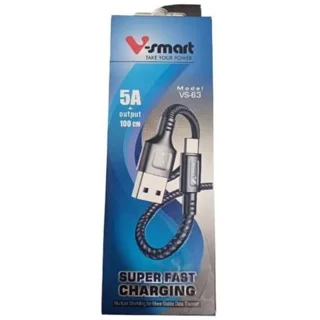 کابل پاوربانکی میکرو V-SMART مدل VS-63 آیفون 20 سانتی متر