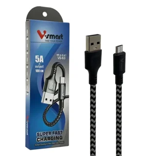 کابل تبدیل USB به microUSB وی اسمارت مدل VS-63 طول 1 متر