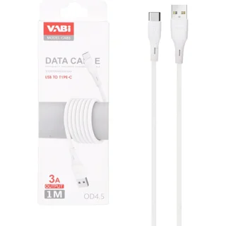 کابل شارژ فست VABI Type-C مدل CA83 - سفید