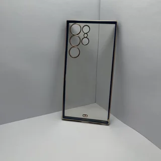قاب شفاف دور رنگی سامسونگ S23Ultra سرمه ای کد1