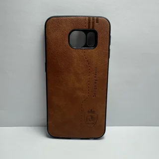 قاب طرح چرم سامسونگ S6edge کد1