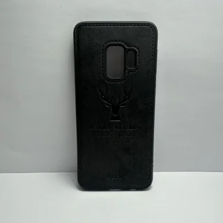 قاب طرح چرم سامسونگ S9 مشکی کد2