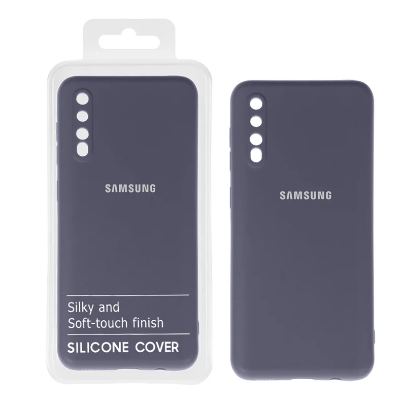 قاب نیو سیلیکون محافظ لنزدار Samsung Galaxy A50 / A50S / A30S - RF - بنفش (پک دار)
