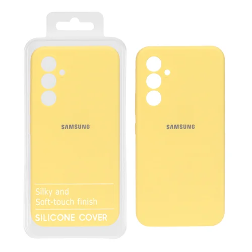 قاب سیلیکونی پاک کنی اورجینال درجه یک Samsung Galaxy A54 - زرد کد 1 (پک دار)