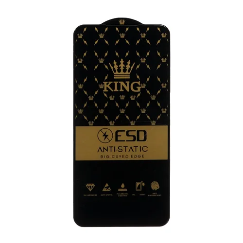 محافظ صفحه نمایش شیشه ای Full Cover King-Esd Anti Static مدل Samsung Galaxy A54 / S23 FE - مشکی (بدون پک)