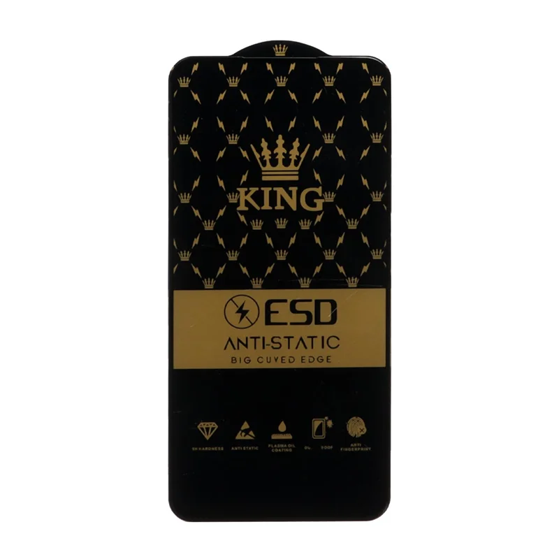 محافظ صفحه نمایش شیشه ای Full Cover King-Esd Anti Static مدل Samsung Galaxy A54 / S23 FE - مشکی (بدون پک)